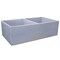 Nantucket Sinks Double Bowl Farmhouse Fireclay Sink with Shabby Sugar Finish FCFS3318D-ShabbySugar - alternate 1